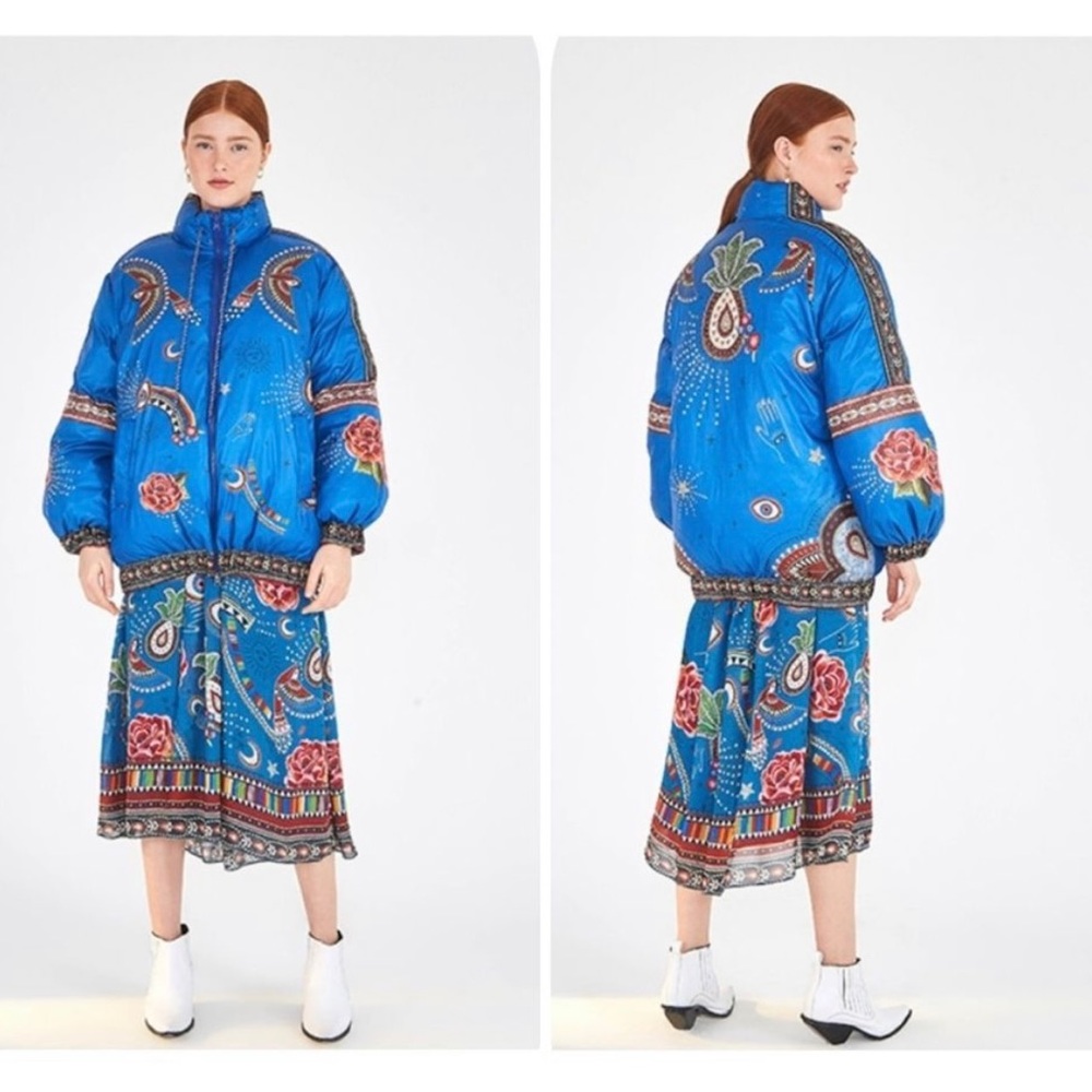 FARM RIO Reversible Mystic Borogodo Puffer Jacket - Picture 4 of 5